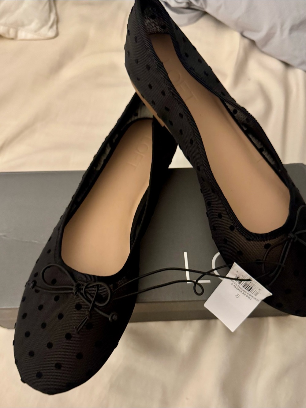 NWT Loft Women’s Black Polka Dot Ballet Flats